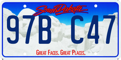 SD license plate 97BC47