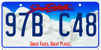 SD license plate 97BC48