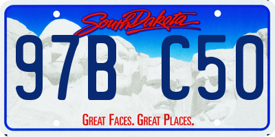 SD license plate 97BC50