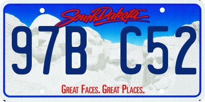 SD license plate 97BC52