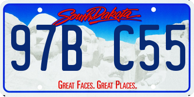 SD license plate 97BC55