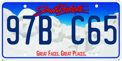 SD license plate 97BC65