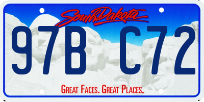 SD license plate 97BC72
