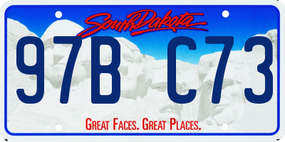 SD license plate 97BC73