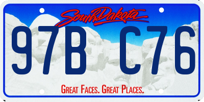 SD license plate 97BC76