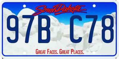 SD license plate 97BC78