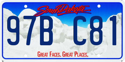 SD license plate 97BC81