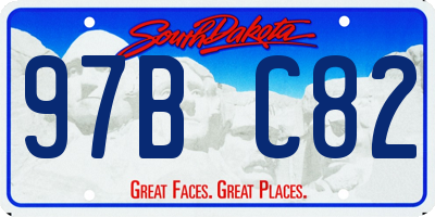 SD license plate 97BC82
