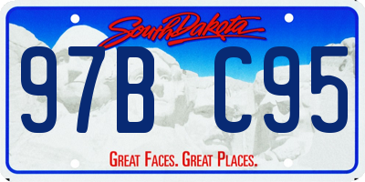 SD license plate 97BC95