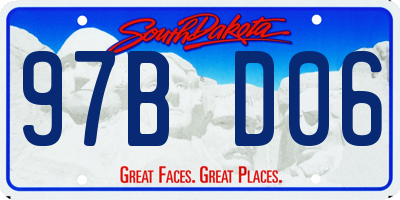 SD license plate 97BD06