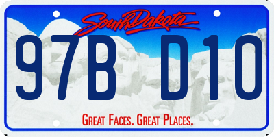 SD license plate 97BD10