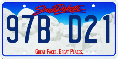 SD license plate 97BD21