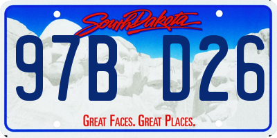 SD license plate 97BD26