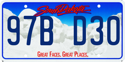 SD license plate 97BD30
