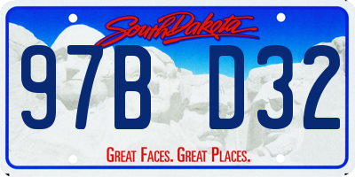 SD license plate 97BD32