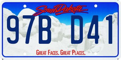 SD license plate 97BD41