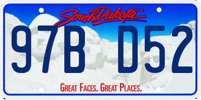 SD license plate 97BD52