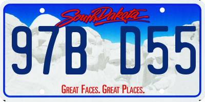 SD license plate 97BD55