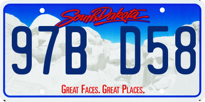 SD license plate 97BD58
