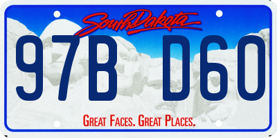 SD license plate 97BD60