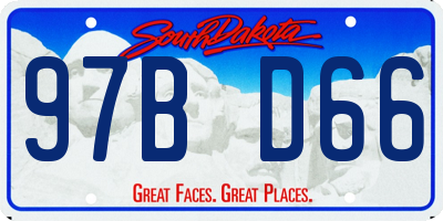 SD license plate 97BD66