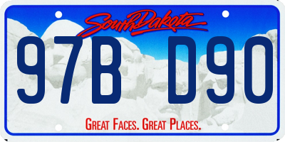 SD license plate 97BD90