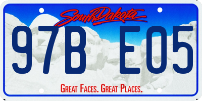 SD license plate 97BE05