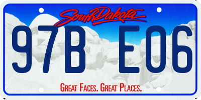 SD license plate 97BE06
