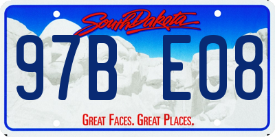 SD license plate 97BE08