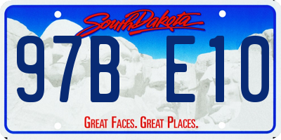 SD license plate 97BE10