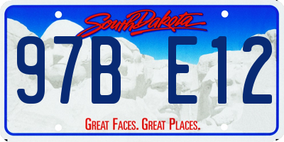 SD license plate 97BE12