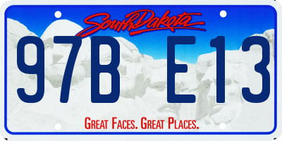 SD license plate 97BE13