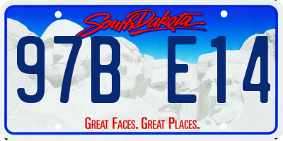 SD license plate 97BE14