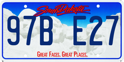 SD license plate 97BE27