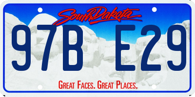 SD license plate 97BE29