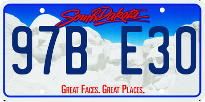 SD license plate 97BE30