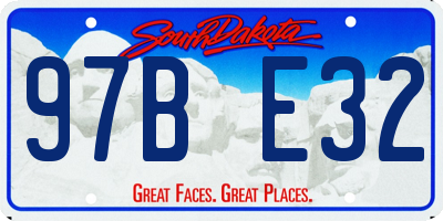 SD license plate 97BE32