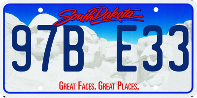 SD license plate 97BE33