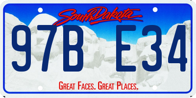 SD license plate 97BE34