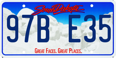 SD license plate 97BE35
