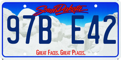 SD license plate 97BE42