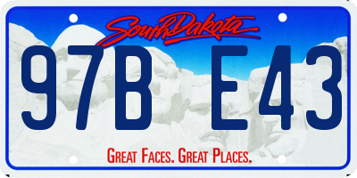 SD license plate 97BE43