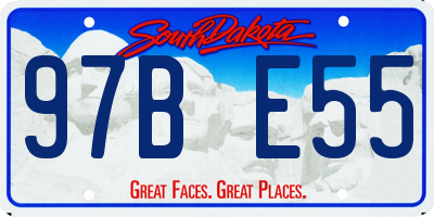 SD license plate 97BE55