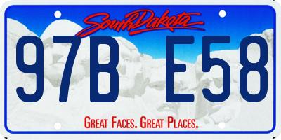 SD license plate 97BE58