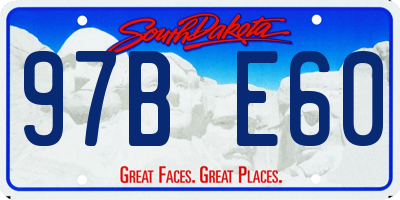 SD license plate 97BE60