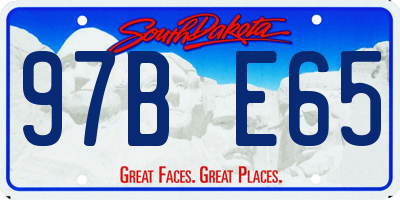 SD license plate 97BE65