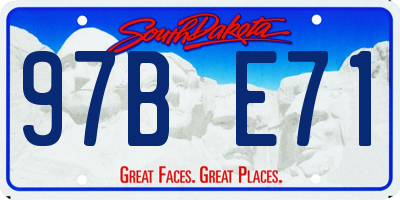 SD license plate 97BE71