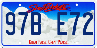 SD license plate 97BE72