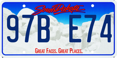 SD license plate 97BE74