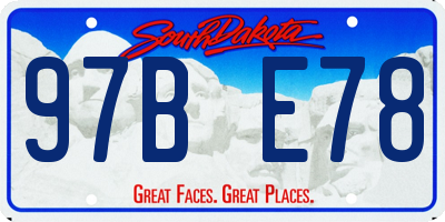 SD license plate 97BE78